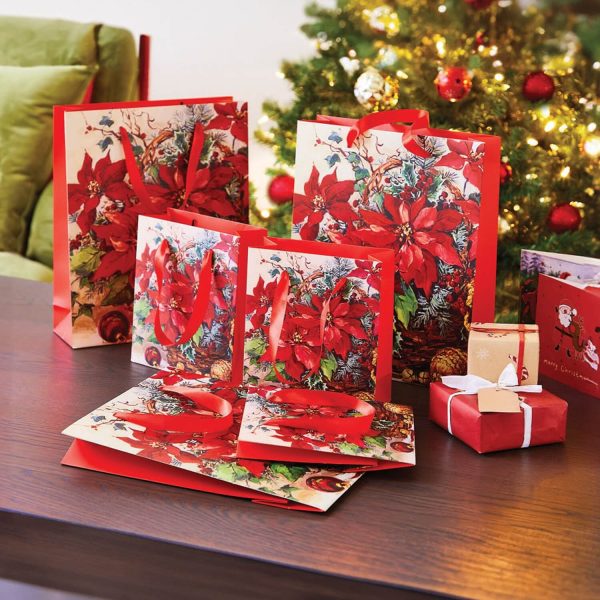 Set Of 6 Christmas Gift Bags