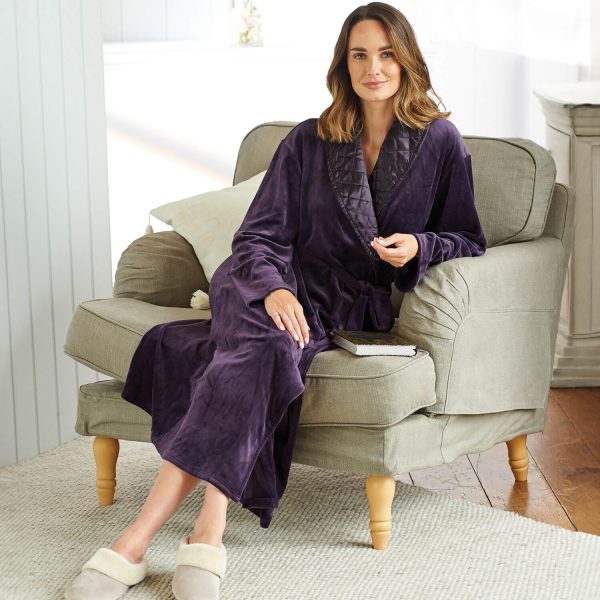 Luxe Velvet Dressing Gown L