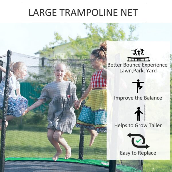 HOMCOM 10ft Replacement Safety Trampoline Net with Enclosure   Aosom UK - Image 4