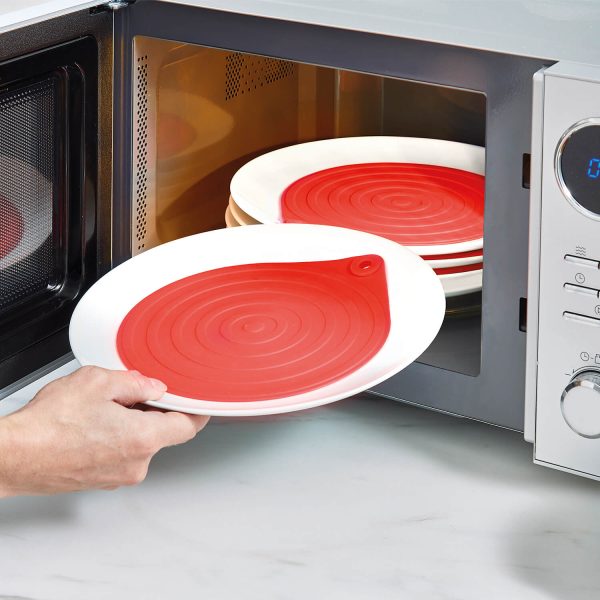 Pack Of 4 Silicone Microwave Plate Warmers