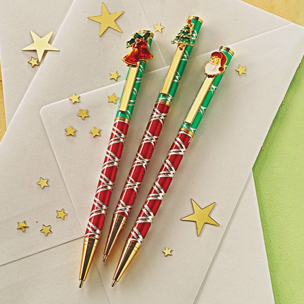 Set Of 3 Christmas Gift Pens