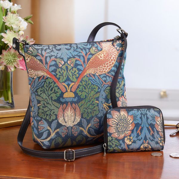 Tapestry Bag & RFID Purse - Bag W20 xH21 xD7cm & Purse W12 xH9 xD2cm