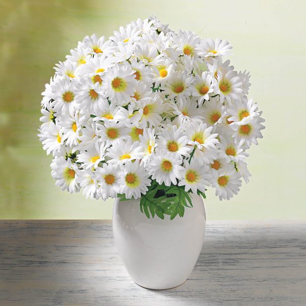 Artificial Daisies H43cm, Vase Not Included