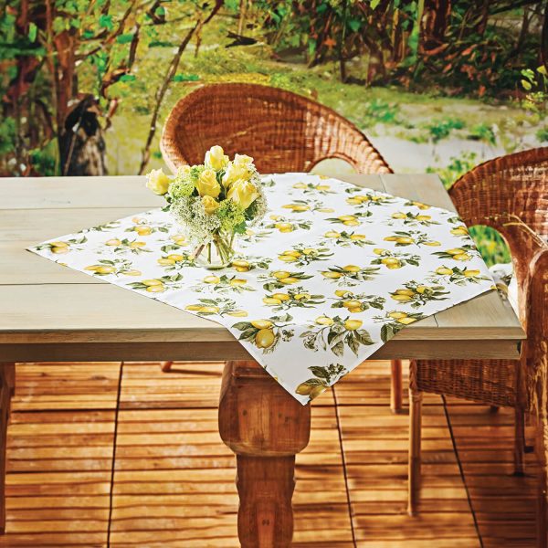 Lemon Print Square Table Cloth