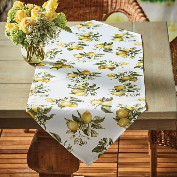 Lemon Print Table Runner