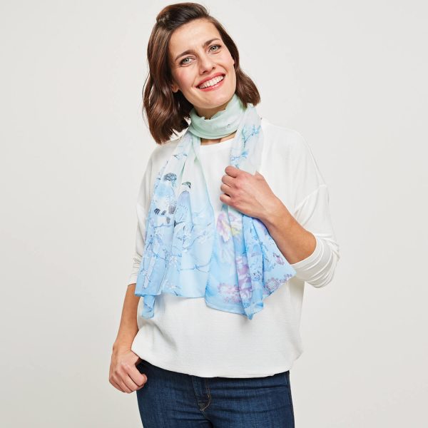 Pastel Floral Scarf