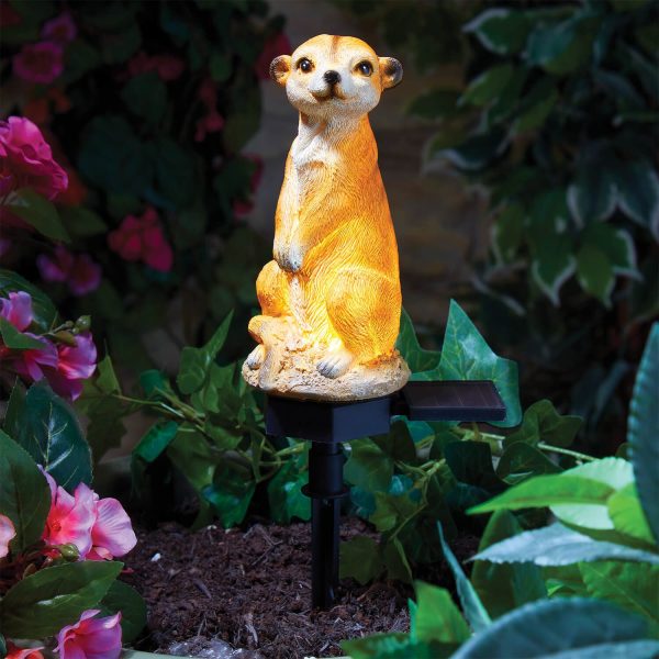 Solar Stake Light (Meerkat Design), H45 xW12.5 xD7cm