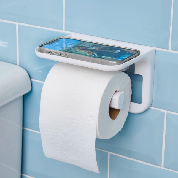 Toilet Roll Holder With Shelf