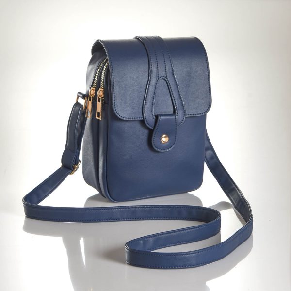 Navy Compact Shoulder Bag