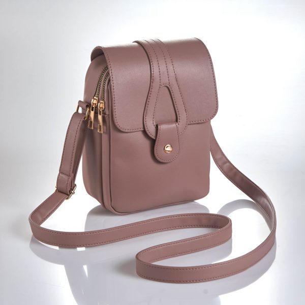 Taupe Compact Shoulder Bag