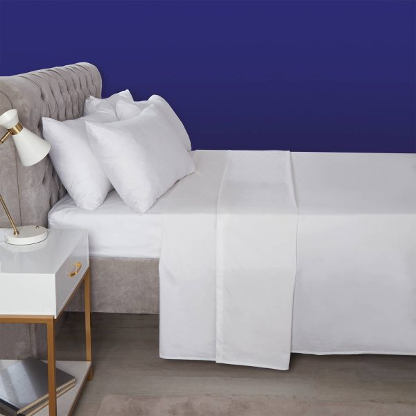 Egyptian Cotton Flat Bed Sheets - White, Kings