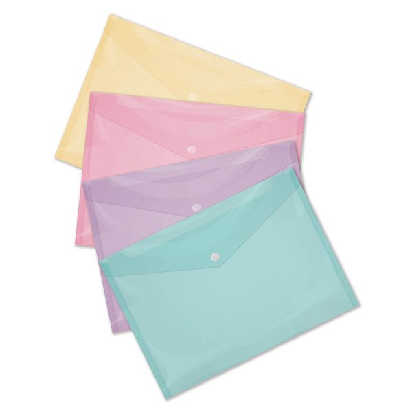 Set Of 4 Document Storage Organiser Folders