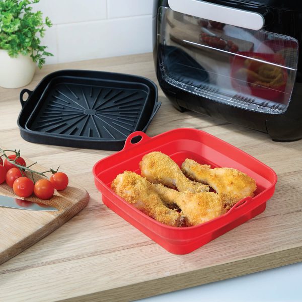 Square Collapsable Air Fryer Baskets