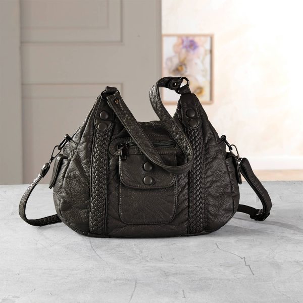 Black Braided Organiser Bag