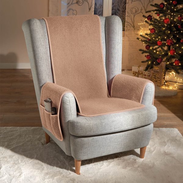 Teddy Sherpa Fleece Armchair Protector