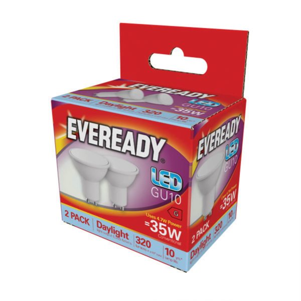 2 Pack Eveready 50W Spotlight Dl Gu10