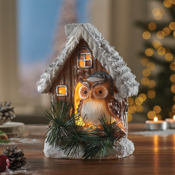 Led Owl House Ornament