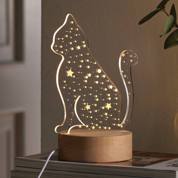 Led Cat Lamp