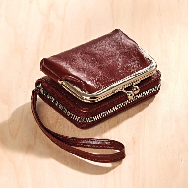 Rfid Bu Wallet With Attachable Coin Purse