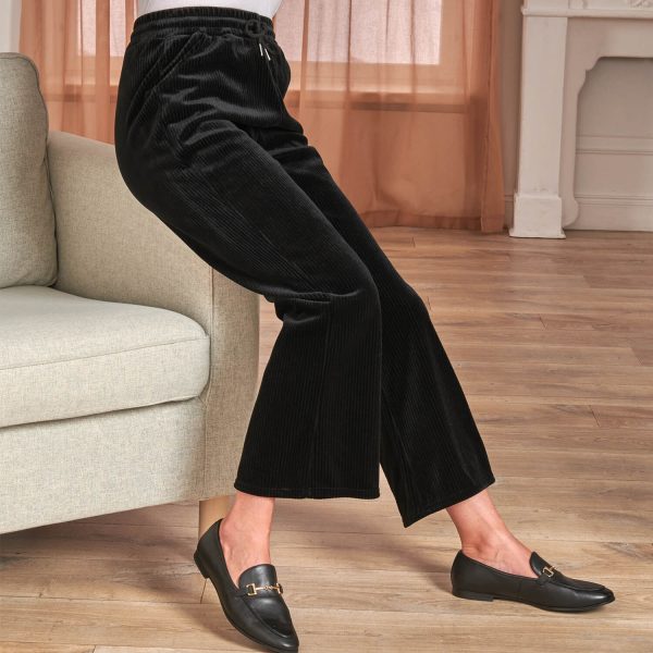 Black M Velvet Trousers