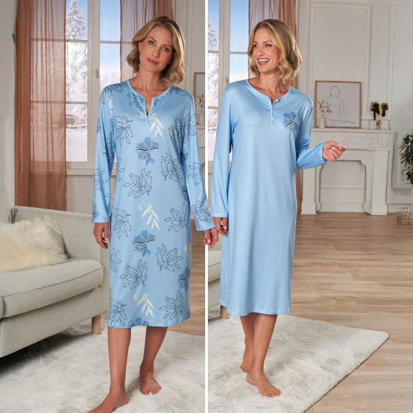 Blue-S-Set-Of-2-Nightdresses-