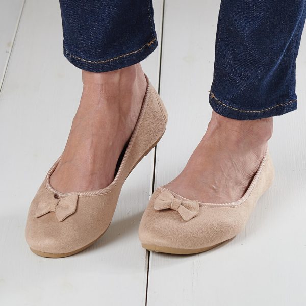 Beige-6-Fleecy-Ballerina-Slippers