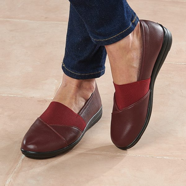 Burgundy-7-Ladies-Comfort-Shoes