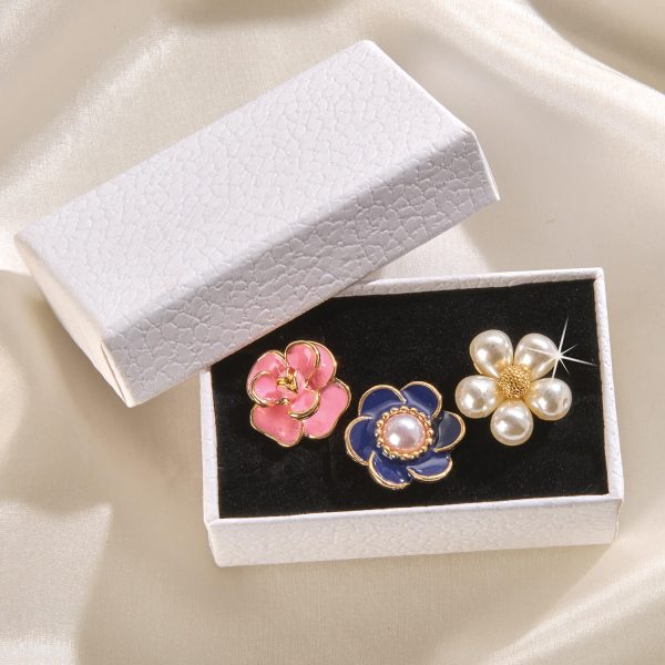 Set Of 3 Modesty Brooches