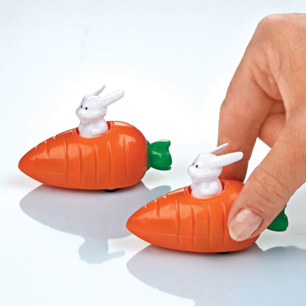 Set Of 4 Racing Rabbit Pull Back Toys