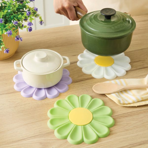 Set Of 3 Flower Trivets