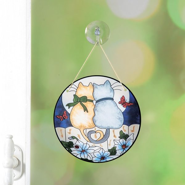 Cuddling Cats Suncatcher