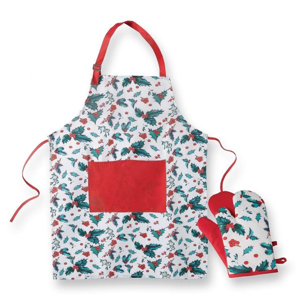 Holly Apron + Free Oven Mitts