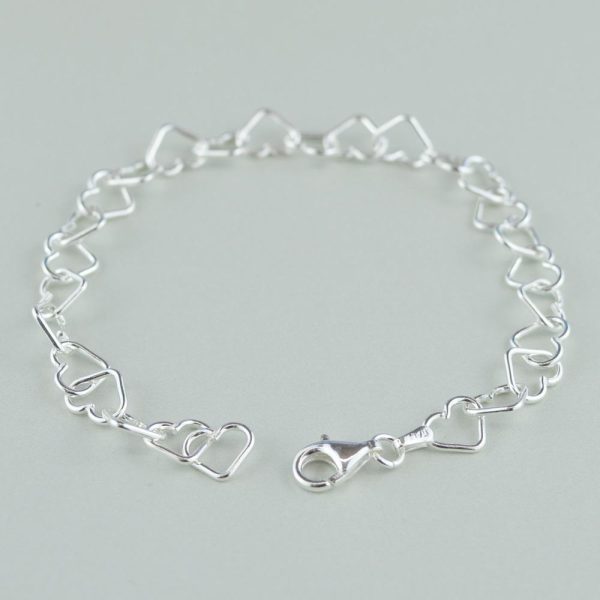 Children's Silver Heart Bracelet - Image 2