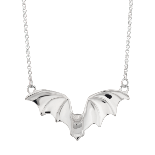 Silver Bat Necklace - Image 2