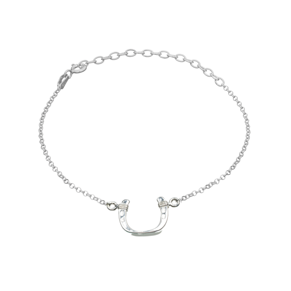 Silver Horseshoe Bracelet - Image 2