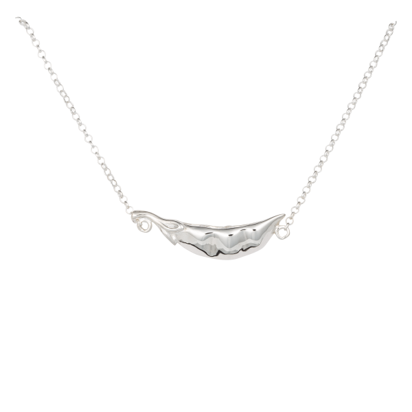 Silver Peas in a Pod Necklace - Image 2