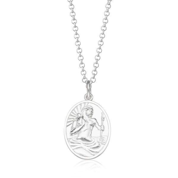 Engraved Silver St Christopher Necklace - Image 2