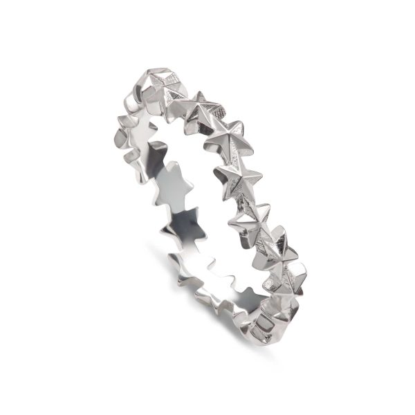 Silver Star Cluster Stacking Ring - Image 2