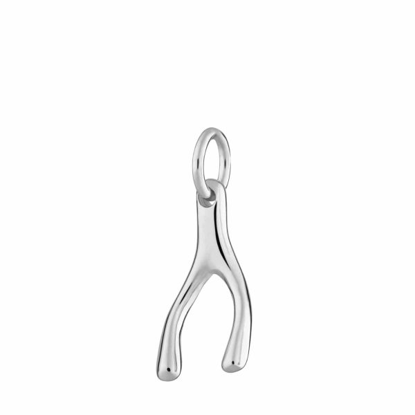 Silver Wishbone Charm - Image 2