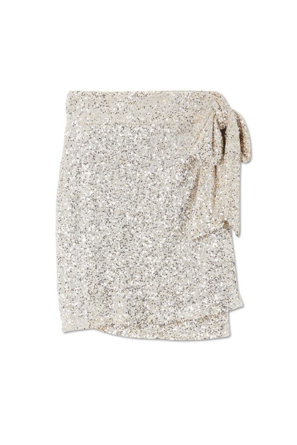 Women's Sequin Mini Jaspre Skirt Petite in Silver, Size 16 by Never Fully Dressed - Image 10