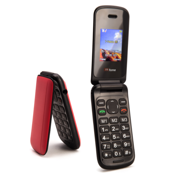 TTfone TT140 Red / with USB Cable / Giff Gaff