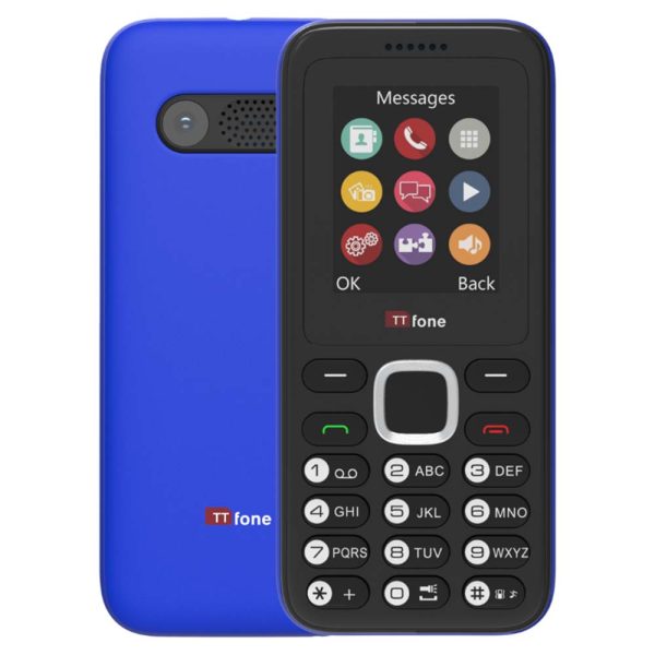 Returned Resale - TTfone TT150 Dual SIM Blue / with USB Cable / No Sim Card