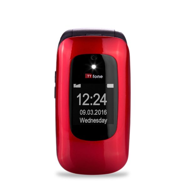 Returned Resale - TTfone Red Lunar TT750 with Vodafone SIM, No Dock & No 3Pin/UK Mains Charger