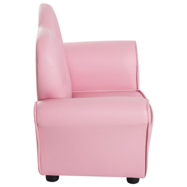 HOMCOM Kids Toddler Chair Sofa Children Armchair Seating Relax Playroom Seater Girl Princess Pink   Aosom UK - Image 8