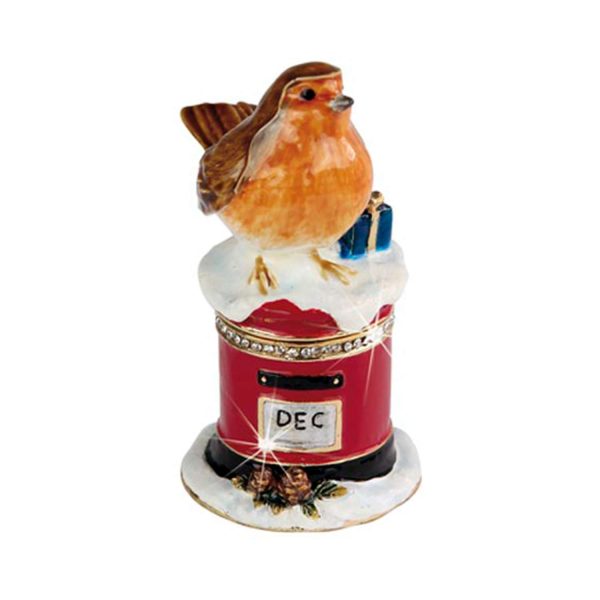 Craycombe Trinkets Xmas Robin & Post Box