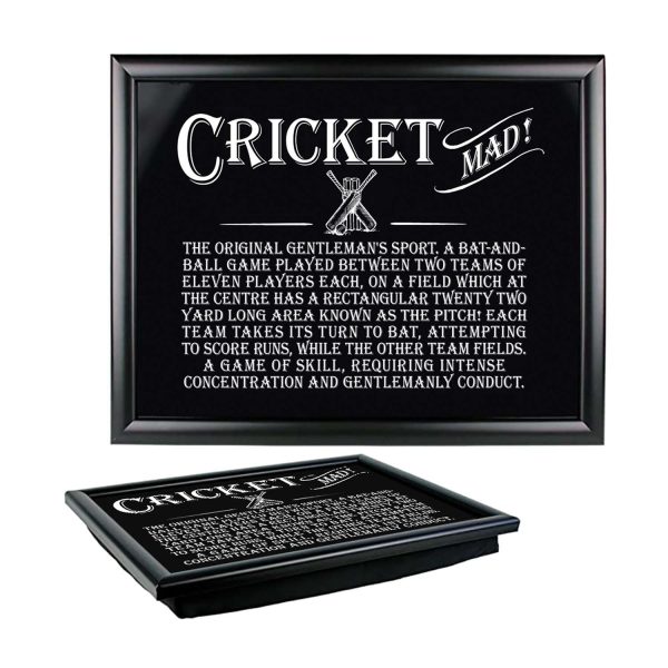 Gift For Man Lap Tray Cricket Lap Tray