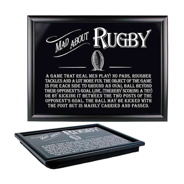 Gift For Man Lap Tray Rugby Lap Tray