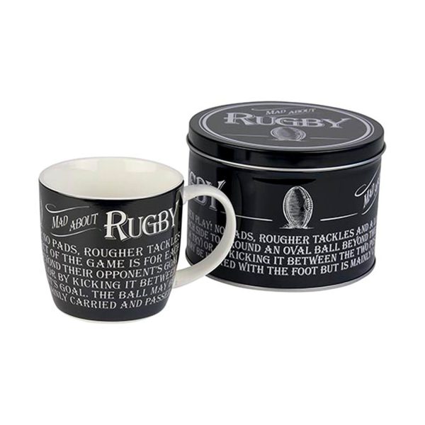 Gift For Man Rugby Mug In A Tin