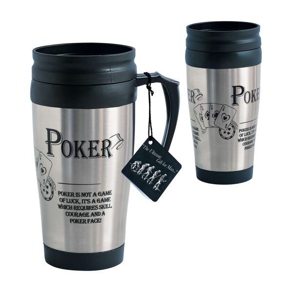 Gift For Man Travel Mug Poker