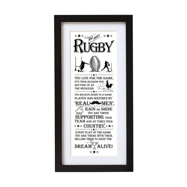 Gift For Man Wall Art Rugby